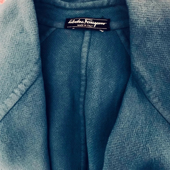 Salvatore Ferragamo Vintage Blue Peacoat/Jacket - XS but fits up to XL. - Picture 3 of 7
